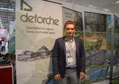 Davydenko Andrey of Deforche/Darmena. They just finished a greenhouse project in Moscow. This project is located in a park and is used for research and exhibitions.