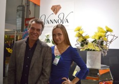 Also part of the Vannova group is Chrysanthemum grower Andre van Ruyven of Chrysanten kwekerij J&A Flowers. On the photo with his translator Alena.