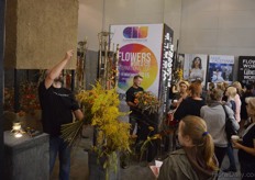 The florists competition attracted a lot of the attention of the visitors.
