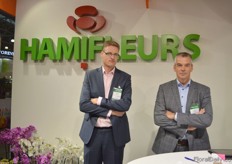 Dennis van Berkel and Edwin Beekman of Hamifleurs. They export Dutch cut flowers.