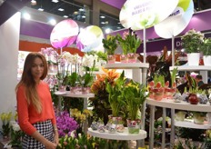 Ann is the translator of Vreugdenhill bulbs and plants. This company is also part of the Decorum Company and is presenting the waxed bowl with a bulb. All nutrients are in this bowl, therefore the bulb can grow. They won the Golden Tulip award with this creation.