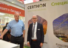 Peter Turel and Richard van der Sande of Certhon Greenhouse Solutions.