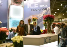 Guzel Fatkhutdinova, Himadri Karmakar and Tatiana Veretnova of ICE Roses. They grow more than 60 rose varieties in a 100 ha sized greenhouse in Ecuador.