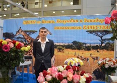 Viktor Tkachuk of ZigZag Flowers, a broker who ships flowers from Kenya, Colombia and Ecuador to Amsterdam, The Netherlands.