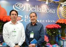 Santiago Luzuriaga and Gonzalo Luzuriaga of BellaRosa. BellaRosa grows roses in a 31 ha sized greenhouse and Rose Connection grows roses in a 22 ha sized greenhouse in Ecuador. In total they grow around 88 varieties. They export mainly to Russia, Europe, North America and some Asian countries. In total, they export to 84 countries in total.