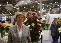 The director of the exhibition, Nadezhda Grigorieva.