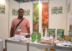 Mr. Kamaraj of Sakthi from India. They manufacture and export coir.