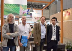 Rene van Gaalen of RVG Bio Products, Piet Segers and Tony van den Brande of International Airfreight Associations and Shoto Kimuro of Nissin Corporation are visiting the show.