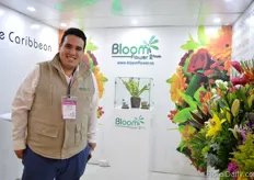 Camilo Varela of Bloom Flower. They distribute 120 different Colombian flowers throughout the Caibian , but also to the US, Canada, Panama and Spain.