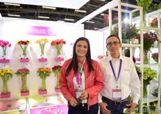 Margarita Marin and Ivan Gomez of Guaqueta Trading, a distributor of seeds. They import the seeds from Europe, mainly Holland to Colombia. They are also trailing new varieties in Colombia.