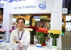 Sebastian Guamani of AAALTAROSA. They grow roses and garden roses in a 30 ha sized greenhouse. their main export markets are the US, Europe and Russia.