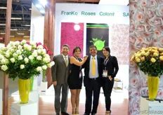 The team of FranKo. They are rose breeders. They now have 17 rose varieties in their assortment. At the show they showcased nine of their varieties.