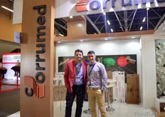 Jack Vega and Juan Pablo Machado of Corrumed. They manufacturer flower boxes.