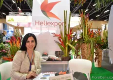 Lyda De La Espriella of Heliexport. They export Colombian Heliconias to the US.
