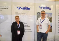 The team of Vatan Plastik. They are greenhouse manufacturers and are at the exhibition to discover the possibilities to enter the Colombian market.