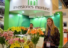 Laura Arboleda of Inversiones Montanel. They grow lilies in Colombia.