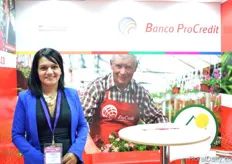 Elisabeth Diaz Oviedo of Banco ProCredit. They offer financial services to growers in developing countries. It enables them to improve their business.