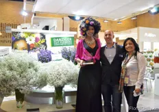 The model of Danziger, Ori and Claudia Coronado of Danziger. They won the first price in breeding of the Cosmic Gypsophila.