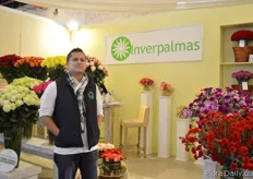 David Quesada of Inverpalmas. They grow roses and mini carnations in a 40 ha sized greenhouse. They mainly export to US, Canada, Europe, Japan and Russia.