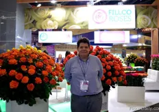 Andres Mejia Lince of Fillco Roses. They grow roses in a 12.5 ha sized greenhouse and carnations in a 4 ha sized greenhouse in Colombia. Their main market is the US.