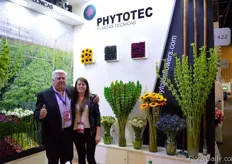 Enrique Faran and Maria Farfan of Phytotec. They produces summer flowers. Their main markets are Canada, the US, Dominican Republic and Holland.