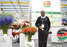 Henry Onyango of Fantasy Flora. This Kenyan company exports fresh cut flowers and foliage to the European, Japan and Middle East markets.