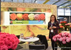 Liliana Rodriguez of Circasia, a grower of roses in Colombia.