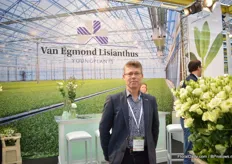 Jos van Baalen of Van Egmond Lisianthus. They produce lisianthus young plants in the Netherlands.