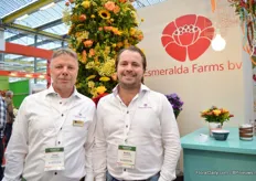 Loui Hooyman and Robin van Kessel of Esmeralda Farms. Their farm in Ethiopia has a size of 150 ha, but is not finished yet. Currently, a 17 ha sized greenhouse and 25 ha open field are finished. 15 different products are currently being produced on this farm.