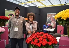Matt Yinda and Lucy Yinda of Baraka Roses. They grow roses in Kenya.