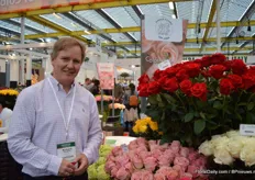 Richard Vaughan of The Farm Direct. He grows roses on two farms with a total size of 20 ha in Colombia. Around 30% of his production volume goes to the United States.