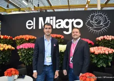 The brothers Mauricio and Radolfo Danies of El Milagro . They grow roses in two farms in Colombia with a total size of 23,5 ha. Theyr main export markets are Russia and Europe.