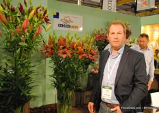 Frank Schipper, De Jong Lelies Holland, with his favourite lily: Royall Kiss