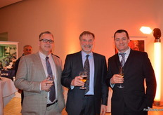 Brad Rooney of Sherdan Nursery, Bart Brusse and Matthee Tillaart of Dutch Master Nursery
