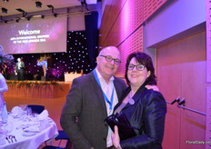 Huub Snijders of Bloemenkrant and Sally van der Horst of FleuroSelect.