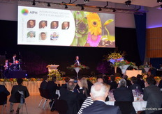 The judges: Andras Treer of Hungarian Ornamental Horticulturists Association. Bill Stensson of Sheridan Nurseries, Tim Edwards of Boningale Nurseries, Vic Krahn (Chair), AIPH Past president, Tetsu Nomura of Japanese Landscape Contractors Association, Jaap Kras, Lawyer and Peter van de Pol of Schoneveld Breeding.