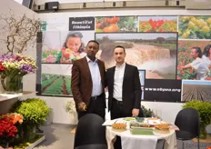 Tewodros Zwedle of Ethiopian horticulture Producer Exporters Association and Husam Al Dakak of IPD, he supports developing countries with the export to Europe. It is the first time they are attending the IPM Essen. According to them, next year, there will probably be a Ethiopian pavilion at the show.