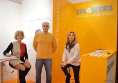 Julia Katrenko, Denis Kolpakov and Olga Gad of 7FLowers. This Russian company imports flowers from all over the world. Accordig to Kolpakov, the flower market is still affected by the financial situation. The flowers are expensive, due to the low value of the Ruble. Therefore the request from the Russians is also low.