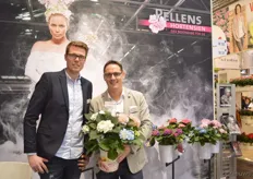 Dominik Aushorn and Andreas Pellens of Pellens Hortensien. They produce half finished and finished hortensien. On the picture, they are holding the trio hortensien. According to Pellens variety is already very popular, but is still increasing in popularity. More on this later in FloralDaily.