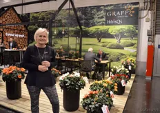 Helle Graff of Graff Kristensen. At the show, they are presenting a lot of their varieties that are being trialed. According to Graff, in this way they can hear the feedback, which makes them to decide if they should go on with this variety.