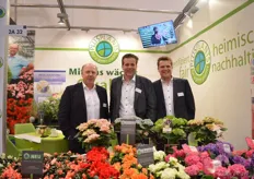 Manfred Rieke of Rieke Blumen, Rupert Fey of Beyond Flora and Stefan Grieving of Blumen Grieving. These companies are all participating in the cooperation called PlusPlants.