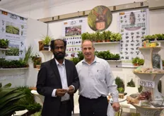 Karu and Harald Alberti of Asian cuttings. Karu, grows the cuttings in Sri Lanka.