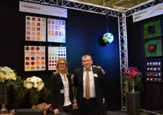 Stefanie Heerdt and Karlheinz Kröll from the German comapny Vermeille, importer of roses from South America.