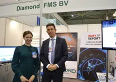 Anastasia Ruzhyna and Nard Elsman of Diamond FMS. They provide data logging services for all kind of companies and are strongly represented in the horticulture sector.