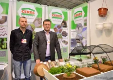 Sergiy and Oleg of Ceres. This Ukrainian company imports peat from Europe and coco peat and coco chips from Sri Lanka. According to Oleg, the flower business in Ukraine is stable at the moment.