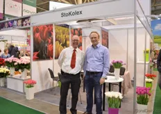 "Robert Stoop of StoKolex and Arno Klijbroek of ATM, who represents StoKolex in Ukraine. They export Dutch flowerbulbs to Ukraine, but mainly to Poland and the Baltic countries. Especially, the sales of tulip flowerbulbs is increasing. "14 February and 8 March are the peak days. Around 80% of the flowers that are being sold at these days are tulips", says Stoop. They are participating at the show for the forth time. "Around two third of the people that are visiting our booth are existing customers and the remaining are new potential clients", says Stoop."