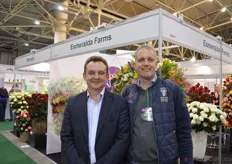 Tsinskyi Viacheslav, an Ukrainian grower of roses and Maarten Alkemade of Alkemade International. Alkemade imports Ukrainian flowers.