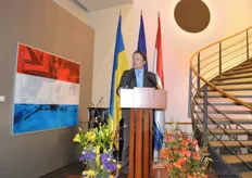 The Agricultural Counsellor of the Embassy of the Kingdom of The Netherlands in Ukraine, Mr. Evert Jan Krajenbrink, opens the reception.
