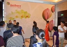 Guests signing the wall.