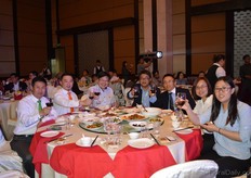 Kelvin Tan and York Yin of Klasmann Deilmann, Sun Zheng Ping and He qinzhi of Pindstrup Mosebrug and William Niu of Qingdao Sun-Voyage International Trade